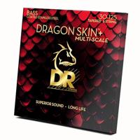 DR Strings Dragon Skin+ Coated Multi-Scale Tapered 30-125 St. Steel voor 6-snarige elektrische basgitaar - thumbnail