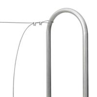 Haardhoutrek met regenhoes 300x25x150 cm gegalvaniseerd staal - thumbnail