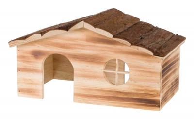 TRIXIE HUIS RAGNA 2 UITGANGEN CAVIA SCHORSHOUT GEVLAMD 35X20X18 CM TRIXIE HUIS RAGNA 2 UITGANGEN CAVIA SCHORSHOUT GEVLAMD 35X20X18 CM