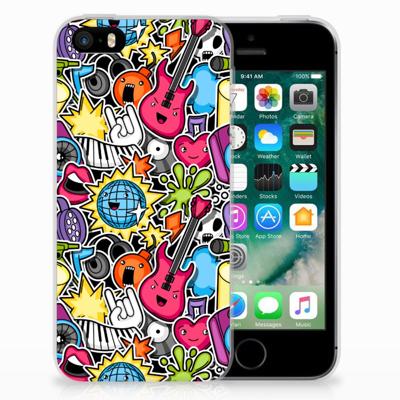 Apple iPhone SE | 5S | Sillicone Back Cover | Punk Rock Apple iPhone SE | 5S | Sillicone Back Cover | Punk Rock