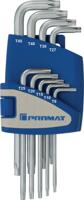 Promat/Tecwerk Haakse schroevendraaierset | 9 delig T9-T45 | kunststof houder - 4000825113 - thumbnail