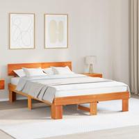 Bedframe Wasbruin 140 x 200 cm Massief grenenhout - thumbnail
