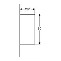Geberit Smyle Badmeubelkast 36x29,9x60 cm Noten Hickory - thumbnail