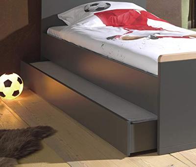 Vipack Bedlade/rolbed London - antraciet - 17,8x93,8x198 cm