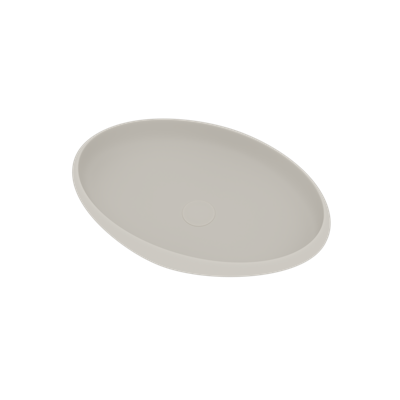 Opbouw Waskom Ideavit Solidego 60x40x11,2 cm Solid Surface Mat Wit