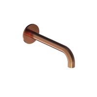 Wastafelkraan Uitloop Hotbath Cobber Rond 18 cm Geborsteld Koper PVD - thumbnail