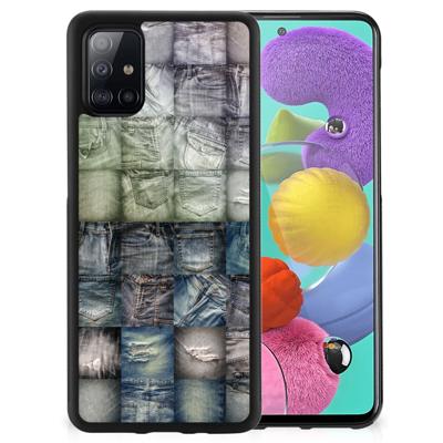 TPU Bumper Case Samsung Galaxy A51 Spijkerbroeken