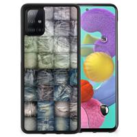 TPU Bumper Case Samsung Galaxy A51 Spijkerbroeken - thumbnail