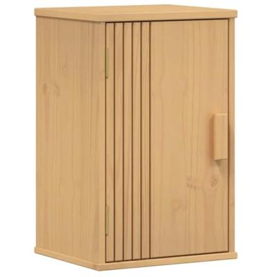 Badkamermeubelset met lade 3 pcs Bruin Massief grenenhout