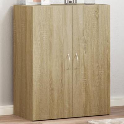 Archiefkast 60x32x77,5 cm bewerkt hout sonoma eikenkleurig