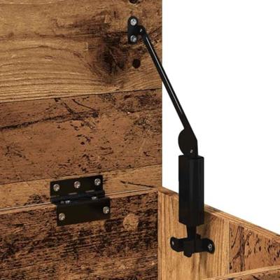 Schoenenbank 60x30x45 cm bewerkt hout oud houtkleurig