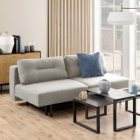 Bendt Slaapbank 'Lisbet' 139 x 200cm, kleur Lichtgrijs - thumbnail