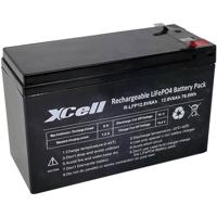 XCell 12.8-6 Speciale oplaadbare batterij LiFePo-blok Platte stekker LiFePO4 12.8 V 6000 mAh - thumbnail