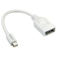 Lindy Kabel / Adapter mini-DP DP Wit kabeladapter/verloopstukje - thumbnail