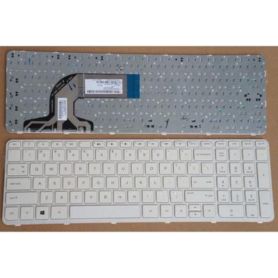 Notebook keyboard for HP Pavilion 15-N 15-E with frame white