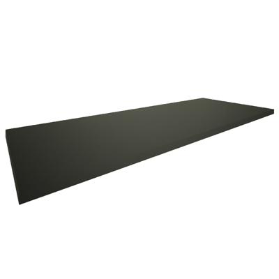 Marmaris Topblad 120x46x2,5 cm mat zwart