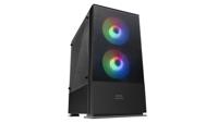ATX/mATX Semi-toren doos Mars Gaming LED RGB LED RGB Micro ATX Kleur Zwart - thumbnail