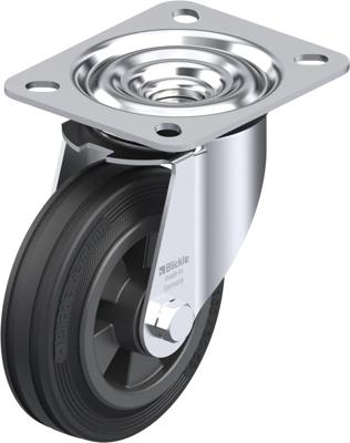 Blickle LE-VPP 100R Zwenkwiel Wieldiameter: 100 mm Draagvermogen (max.): 70 kg 1 stuk(s)