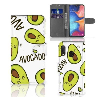 Samsung Galaxy A20e Leuk Hoesje Avocado Singing Samsung Galaxy A20e Leuk Hoesje Avocado Singing
