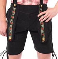 Lederhose Johann Zwart Kort - thumbnail