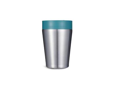 Circular&Co. Koffiebeker - rvs - grijs/groen - 227 ml
