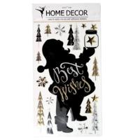 Muurstickers Pop Up kerstman 41 x 24 cm | 24 stuks - thumbnail