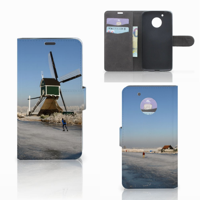 Motorola Moto G5 Flip Cover Schaatsers - thumbnail