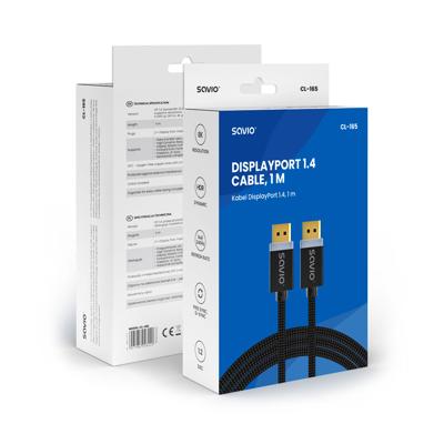 DisplayPort kabel 1 m Zwart SAVIO CL-165