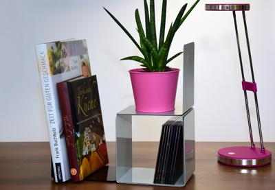 Boekensteun maul staal 14x12x14cm magnetisch zwart