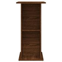 Aquariumstandaard 60,5x36x72,5 cm bewerkt hout bruin eikenkleur - thumbnail
