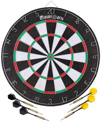 Master Darts dartbord met pijlen