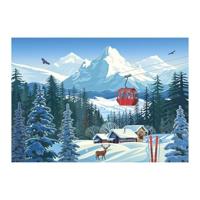 Puzzel - SENTOSPHERE - Calypto - 1000 stukjes - Besneeuwd landschap - Zijdezachte afwerking - Geschikt voor kinderen vanaf 9 jaar - thumbnail