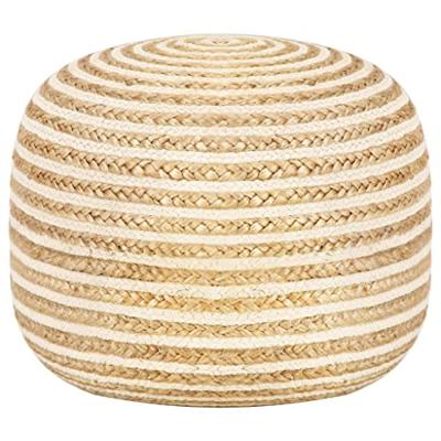 VidaXL Poef handgemaakt 45x30 cm jute VidaXL Poef handgemaakt 45x30 cm jute