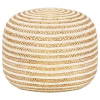 VidaXL Poef handgemaakt 45x30 cm jute - thumbnail