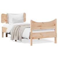 Bedframe zonder matras massief grenenhout 75x190 cm - thumbnail