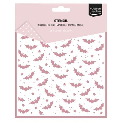 Vaessen Creative • sjabloon vleermuizen 15x15cm