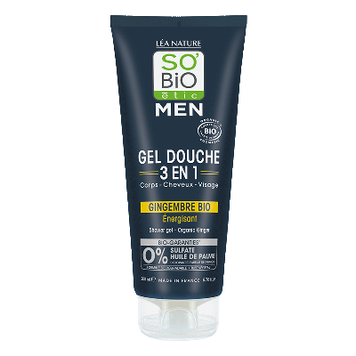 So Bio Etic Showergel for men 3-in-1 ginger 200 Milliliter So Bio Etic Showergel for men 3-in-1 ginger 200 Milliliter