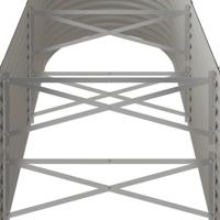 VidaXL Plantenbak 224x40x36 cm gepoedercoat staal bruin - thumbnail