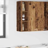 Hangkast met plank Riga Oud Hout 20 x 29,5 x 80 cm Bewerkt hout - thumbnail