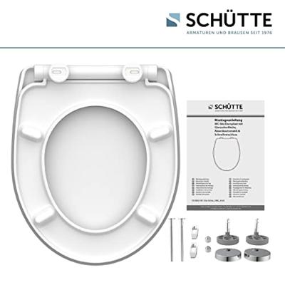 Schutte Duroplast High Gloss WC-bril WATER LILY met soft-close en quick-release
 82582