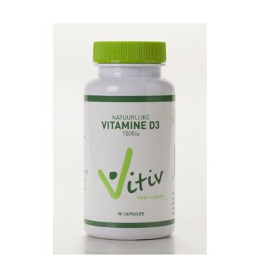 Vitiv Natuurlijke Vitamine D3 1000iu Capsules Vitiv Natuurlijke Vitamine D3 1000iu Capsules
