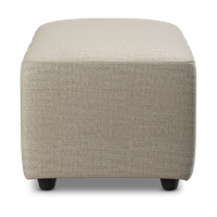 HKliving Jax bank hocker small Pure Ivory - thumbnail