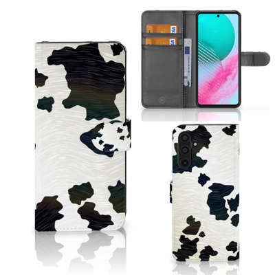 Samsung Galaxy M54 | Telefoonhoesje | Met pasjeshouder | Koeienvlekken