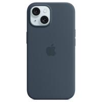 MT123ZM/A Apple Silicone Case with MagSafe iPhone 15 Plus Storm Blue - thumbnail