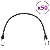 VidaXL Spanelastieken met reflecterende strips en haken 50 st 59 cm - thumbnail