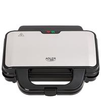 Adler AD 3043 sandwich maker 1300 W Zwart - thumbnail
