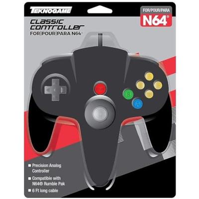 Nintendo 64 Controller Zwart (Teknogame)