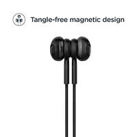 Motorola Lifestyle Verap 105 Bluetooth sport-hoofdtelefoon met nekbeugel, IPX5 waterdicht, compatibel met Alexa, Siri, Google Assistant, zwart, één maat - thumbnail