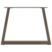 Eettafelpoten 2 st V-vormig 70x(42-43,3) cm staal naturel - thumbnail