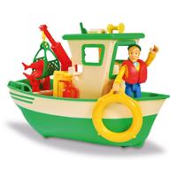 Simba Brandweerman sam charlies vissersboot met figuur - thumbnail
